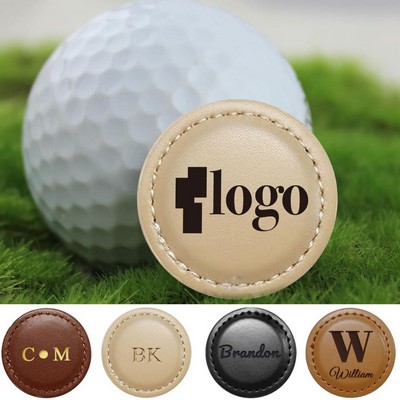 Custom Leather Magnetic Golf Ball Marker