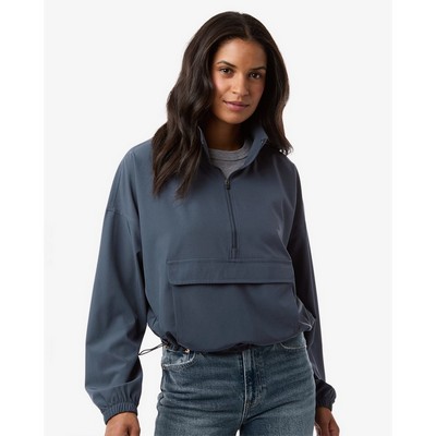 Boxercraft Women's Stretch Woven Quarter-Zip Pullover - BW5204