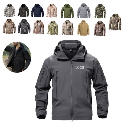 Men Soft Shell Winter Warm Jacket