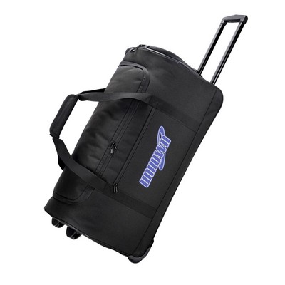 27" Rolling Duffle Bag With Wheels For Travel