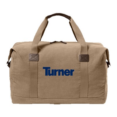 Port Authority® Washed Canvas Duffel