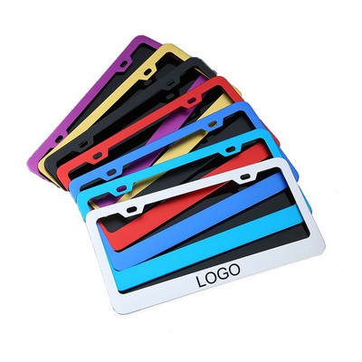 MOQ 50 Custom Aluminium Alloy License Plate Frame
