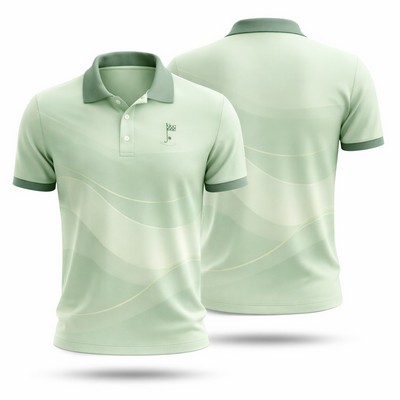 Sublimated Polo Shirt Spun Polyester Cotton Touch 5 oz