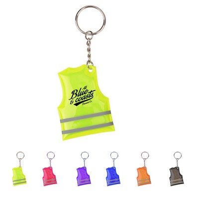 Reflective Safety Vest Keychain