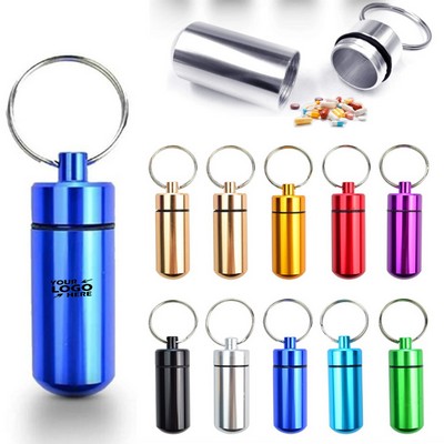 Pill Holder Keychain