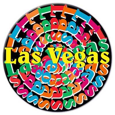 Las Vegas (Step/Repeat) Chip Maxi Magnet (12 Square Inch)