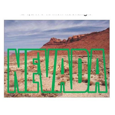 Nevada Desert Photo Hand Mirror (2½"x3½")