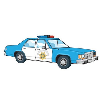 Police Car Zipper Pull