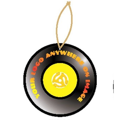 Rpm Record Executive Ornament w/ Mirrored Back (12 Square Inch)