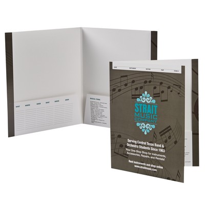 Capacity Folder w/Reinforced Sides & ¼" Spine