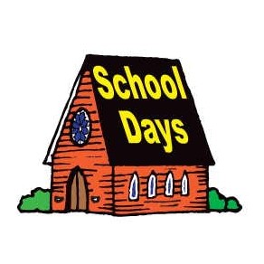 School Days House Promotional Magnet w/ Strip Magnet (10 Square Inch)