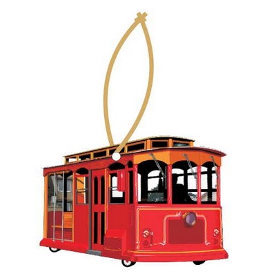 Cable Car Executive Ornament w/ Mirrored Back (3 Square Inch)