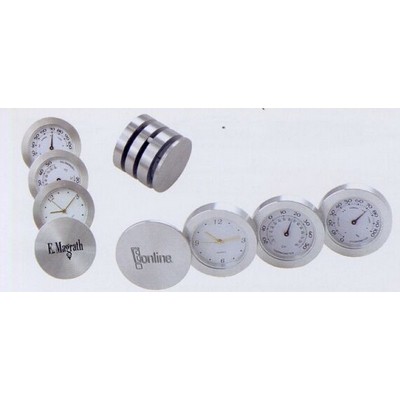 Swivel Clock w/Thermometer & Hygrometer
