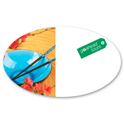 Full Color 50 Mil Name Badge (3"X5") Oval