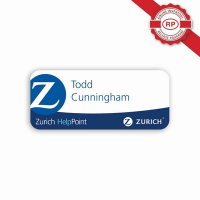 Laminated Name Badge (1.5"x3.5") Rectangle