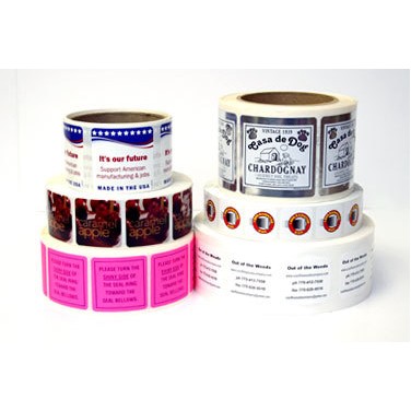 4-Color Process Square Label w/Round Corners On Roll (3"x3")