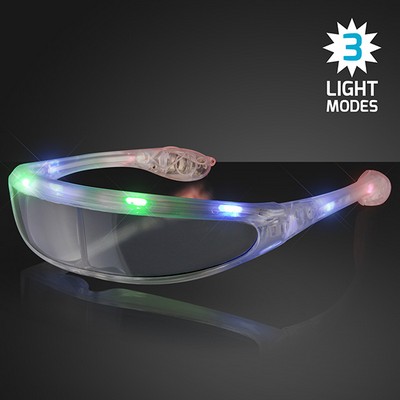 Light Up Futuristic Sunglasses - BLANK