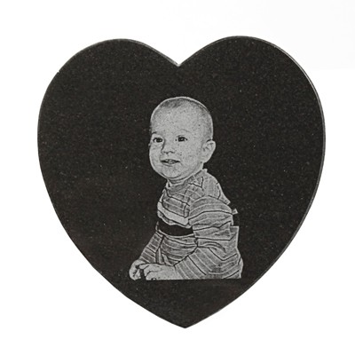 5"x5" Granite Heart Tile
