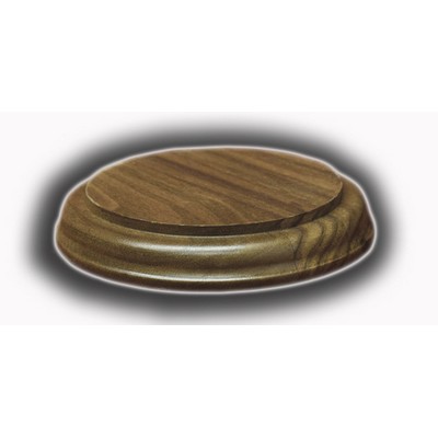 Solid Walnut Bases - Round Base (3/4"x5 1/2")