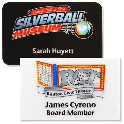 Apollo Plastic Full Color Name Badge (6"-9" Sq.)