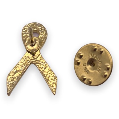 White Awareness Ribbon Lapel Pin