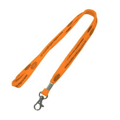 5/8" Orange Tubular Lanyard (15 Mil)