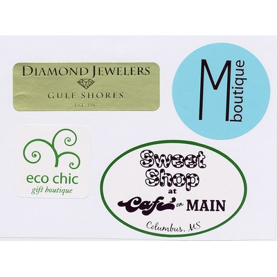 1.25x2.5 Oval Label Hot Stamped