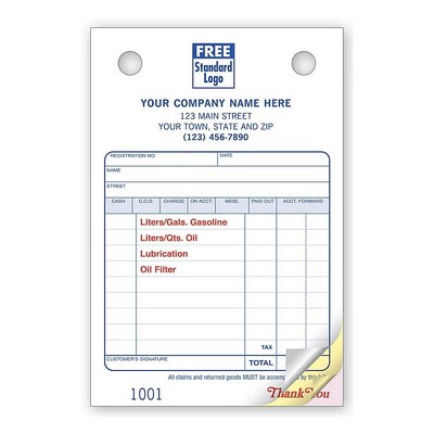 Service Station Register Forms (2-part)