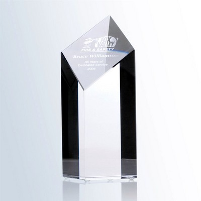 Diego's Peak Optic Crystal Award (3-3/8"x 9")