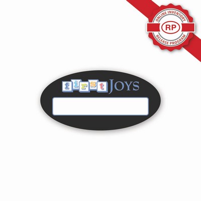 Full Color 50 Mil Name Badge (1.5"X3") Oval