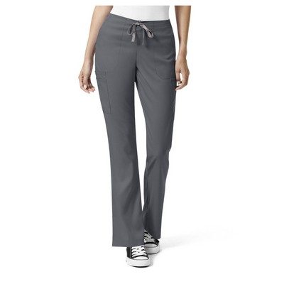 WonderWink Women's Pro Bootcut Leg Drawstring Cargo Scrub Pant