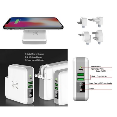 Best Choice Universal Wireless Travel Charger with the most features.