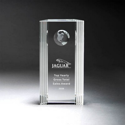 Crystal Tablet with Linear Accent (Medium)