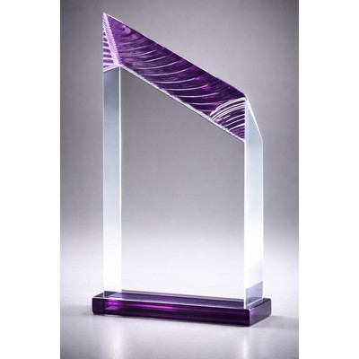Glacier Tower Award, Purple, 6"H