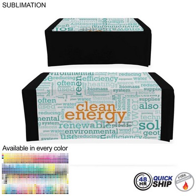 48 Hr Quick Ship - Sublimated Wider Table Runner, Covers Front and Top of the table (60"x60")