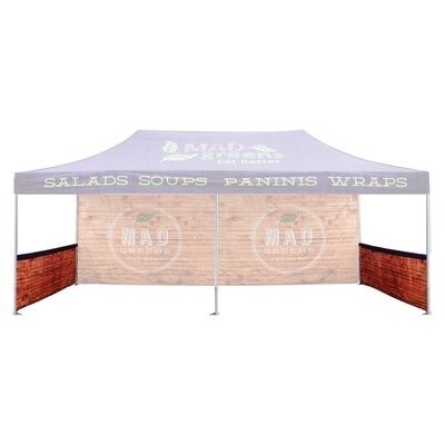 Pop Up Canopy Side Skirt (13'x3.3') w/ Double Sided Sublimation & Rail