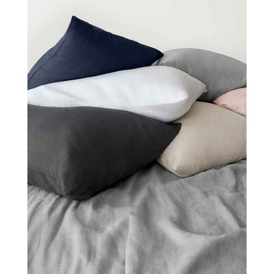 French Linen Pillow Case Set of 2, 100% Linen (Standard and King Sizes)