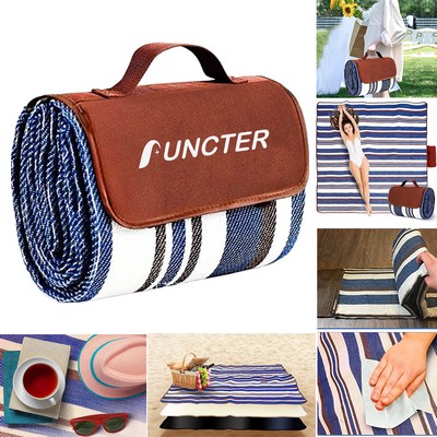 78 x 78" Picnic Blankets Dual Layers Picnic Mat for Outdoor Water-Resistant Handy Mat