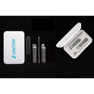 4" 1 Stainless Steel Professional Pedicure Kit Nail Scissors Grooming Kit With White Box