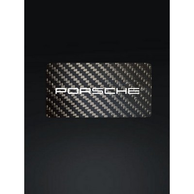 Laser Etched Carbon Card