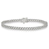 Jilco Inc. 1.00twt Diamond Curb & Cuban Bracelet