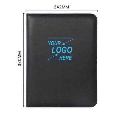 A4 Faux Leather Portfolio w/Calculator