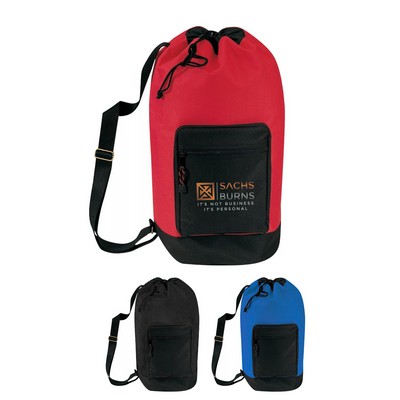 600D polyester Drawstring Backpack