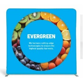 Double Sided Straight Tension Fabric Displays (7.5'x8')