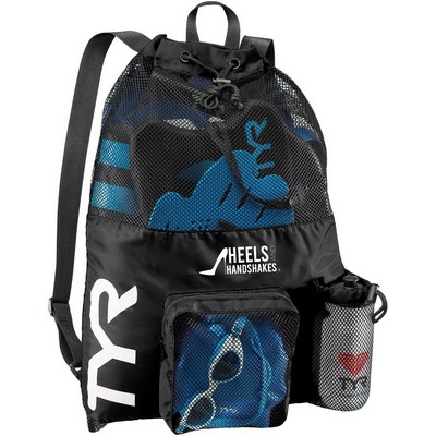 Big Mesh Mummy Backpack for Swim, Gym and Workout Gear, Black, 40-Liter Capacity