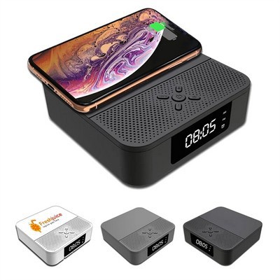 3-in-1 Speaker & Wireless Charger & Alarm Clock
