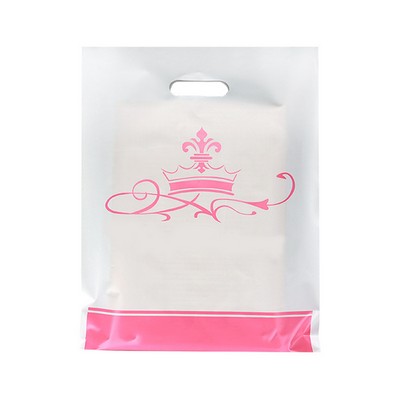 9.9"x11.8" 2.4mil Merchandise Bag W/ Die Cut Handle for Boutique Bag Shopping Clothes Packaging Bag