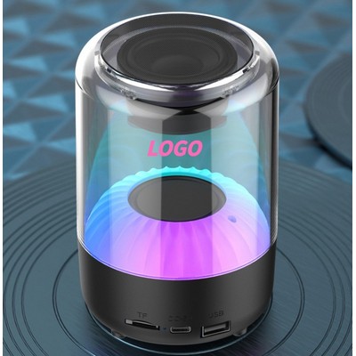 Transparent glazed suspension bluetooth speaker dazzle lights