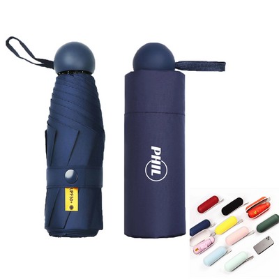 Mini Umbrella With Cute Capsule Case