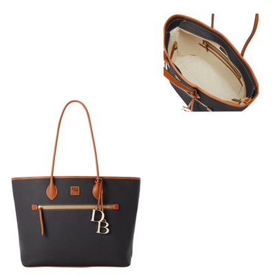 Dooney & Bourke Black Pebble Grain Large Tote Bag